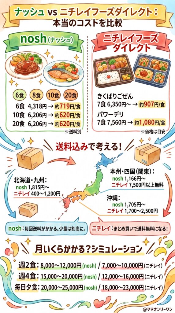 【料金】1食あたり実際いくらかかるのか、正直に計算する