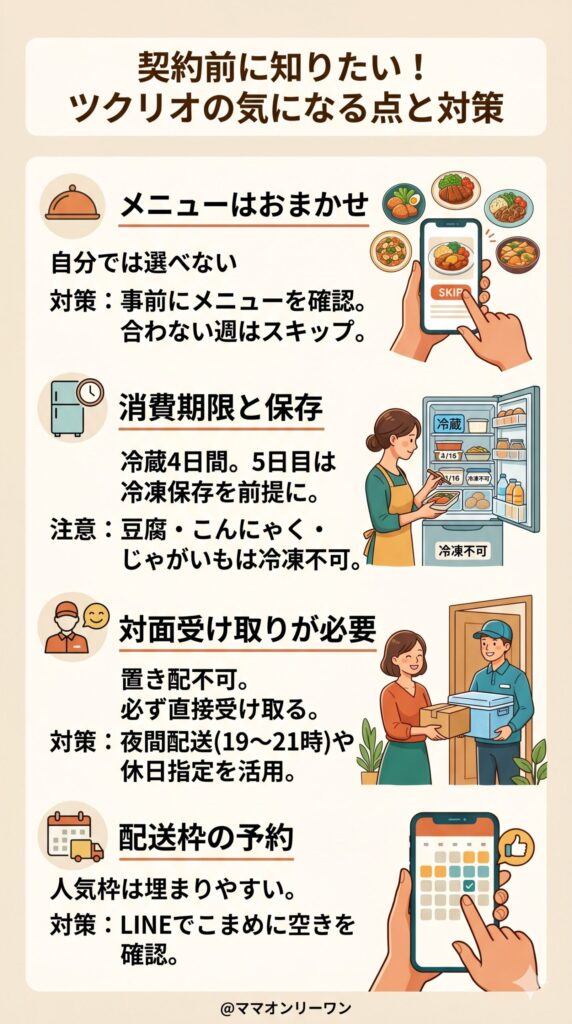 ツクリオの気になる点：契約前に知っておきたいこと