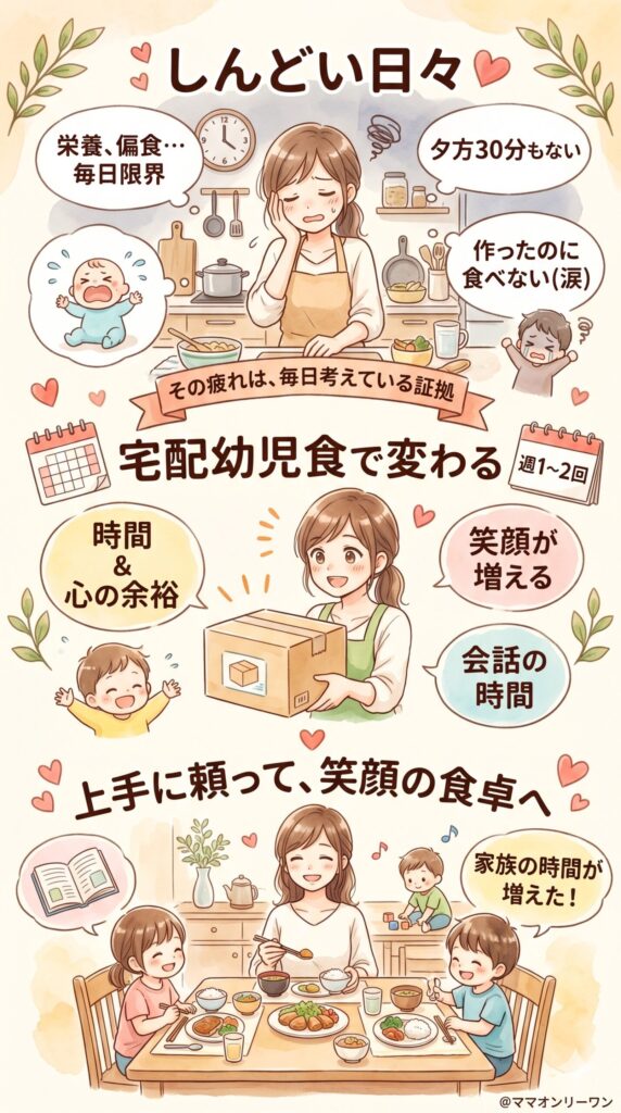 毎日の食事作りがしんどいのは、あなだけではない