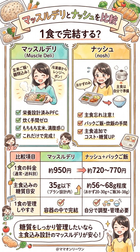 主食の有無：「1食で完結するか」は思った以上に大事