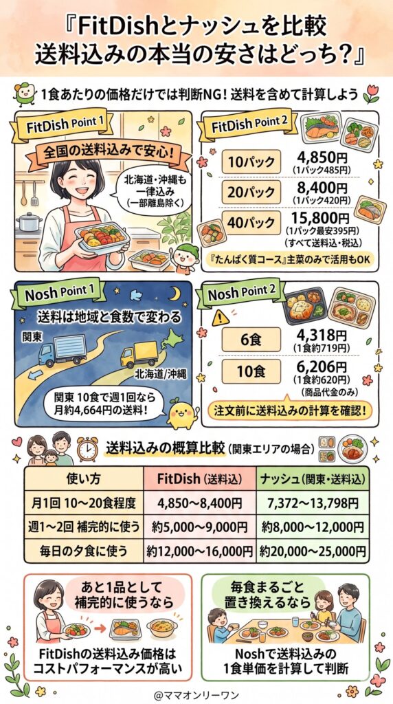 料金を比べる——送料込みで計算すると本当はどちらが安いか
