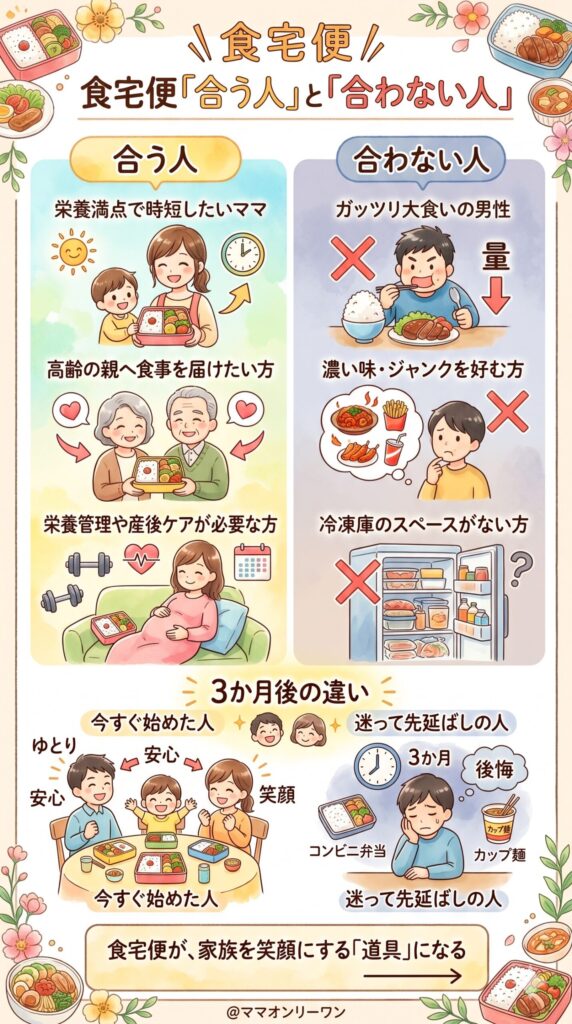 食宅便 購入を迷っている人へ。これだけは読んでから決めてほしいこと