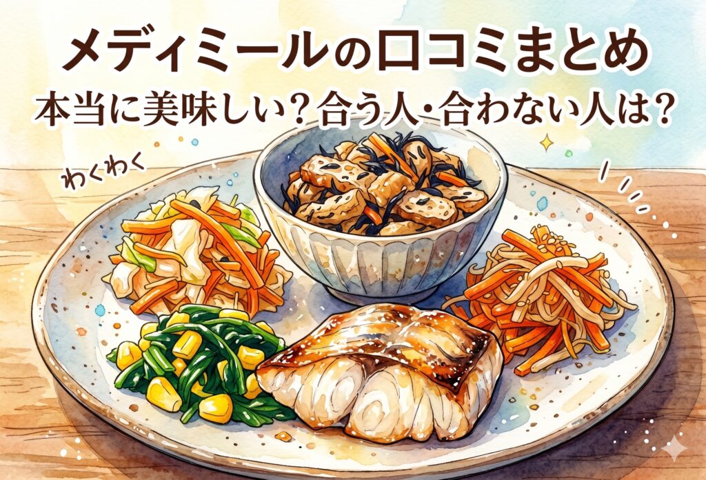 メディミールの口コミまとめ｜介護食・療養食宅配は本当に美味しい？合う人・合わない人は？