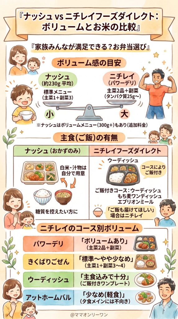 【ボリューム・主食】子どもも夫もお腹が満たされるか