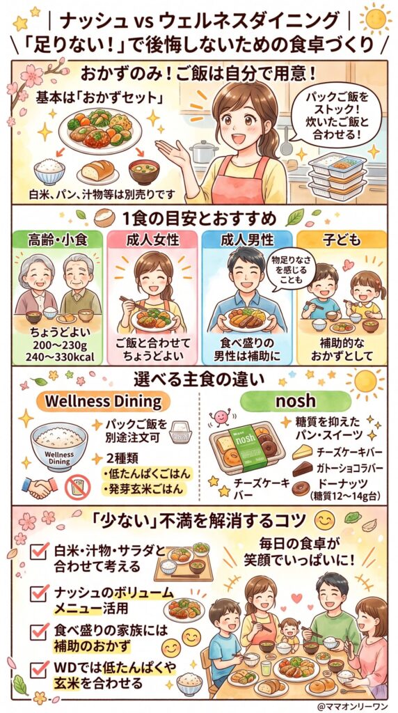 ご飯・主食・量のこと｜「足りなかった」で後悔しないために知っておくこと