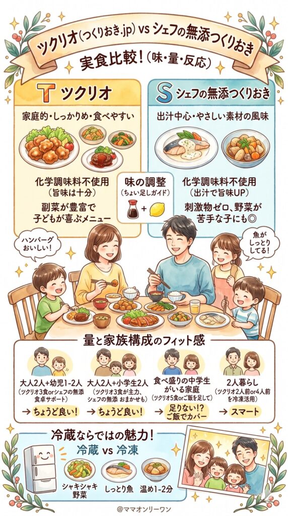 比較③味・量・品数｜実際に食べてわかったこと