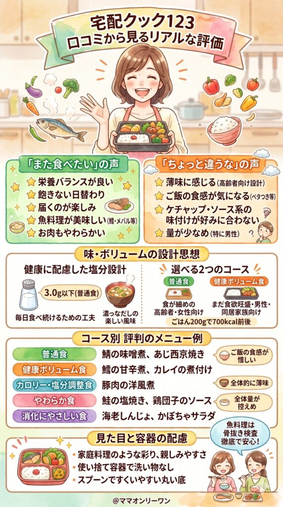 宅配クック123　実際に届いたお弁当の味は？口コミから見えるリアルな評価