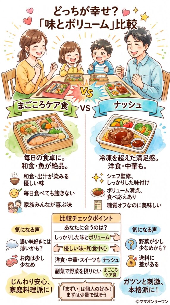 多くの人の声でわかった「味とボリューム」の比較