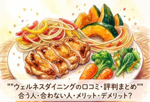ウェルネスダイニングの口コミ・評判まとめ｜合う人・合わない人・メリット・デメリットを徹底検証