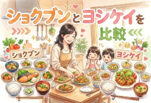 ショクブンとヨシケイを比較｜料金・味・エリア・大家族向けはどっち？子育てママが全部調べた