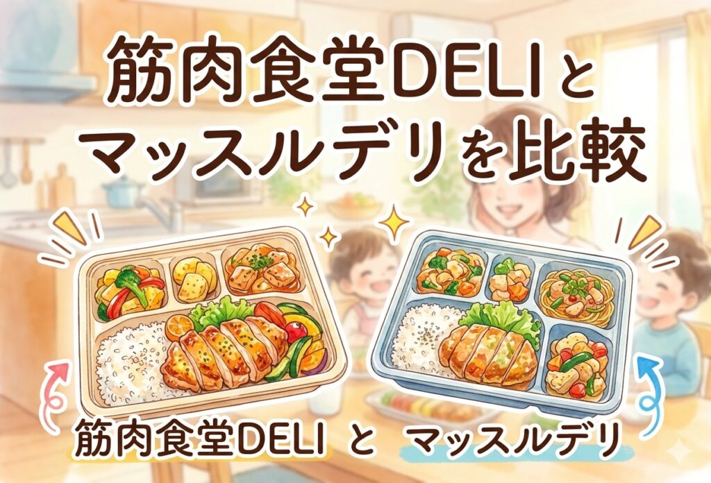 筋肉食堂DELIとマッスルデリを比較｜料金・栄養・合う人を送料込みで正直まとめた