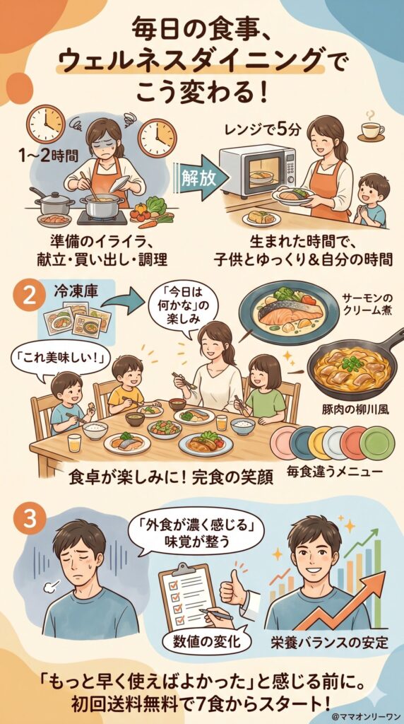 ウェルネスダイニングを使い始めたら、毎日がどう変わるか