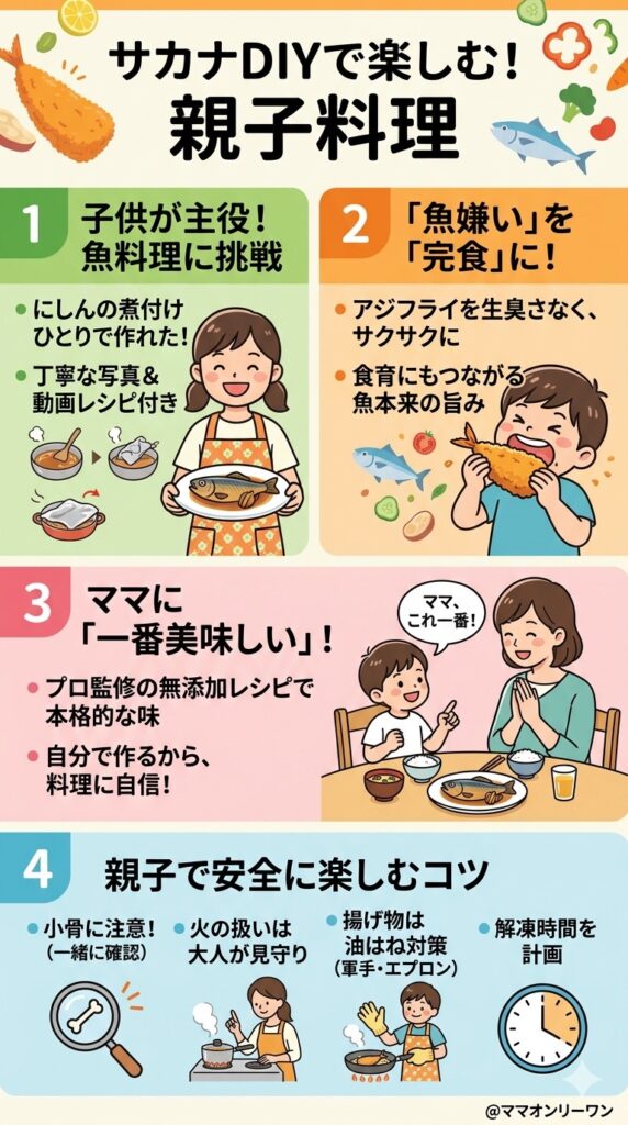 子供と一緒に作れる？親子料理の体験レポート