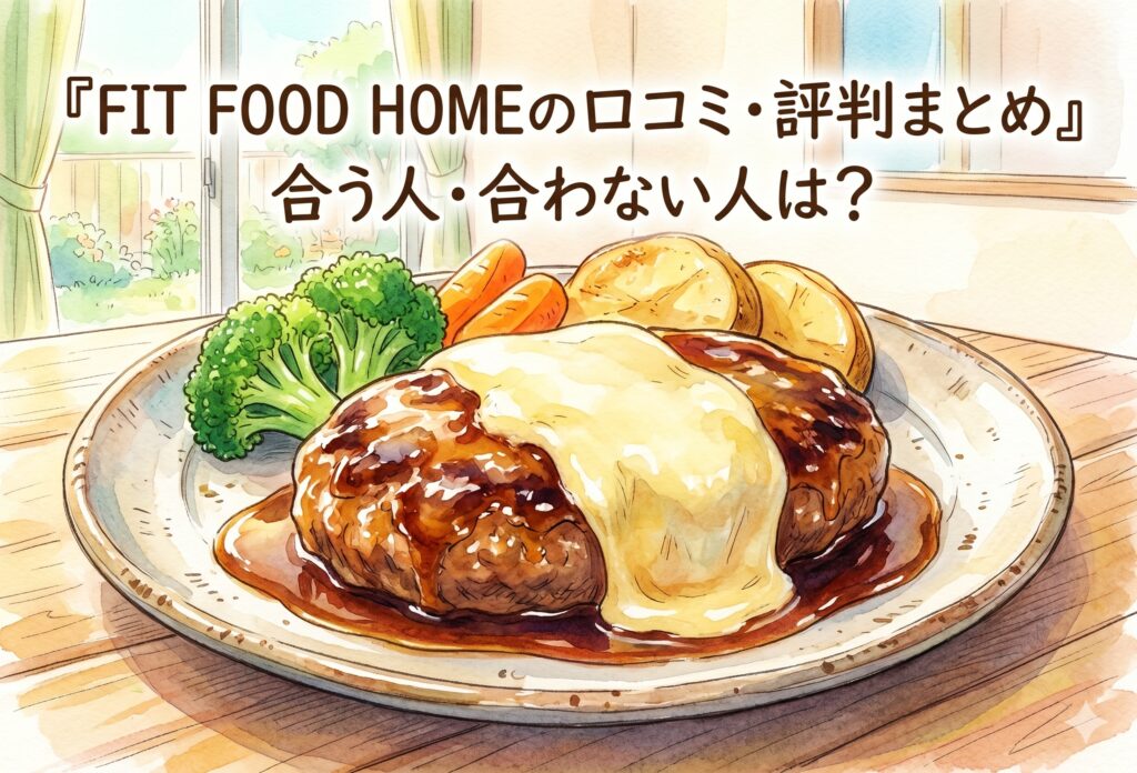 FIT FOOD HOME（フィットフードホーム）の口コミ・評判まとめ｜合う人・合わない人を無添加宅配食から比較