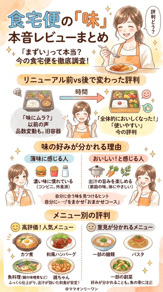 食宅便 味はどうだった?本音レビューまとめ