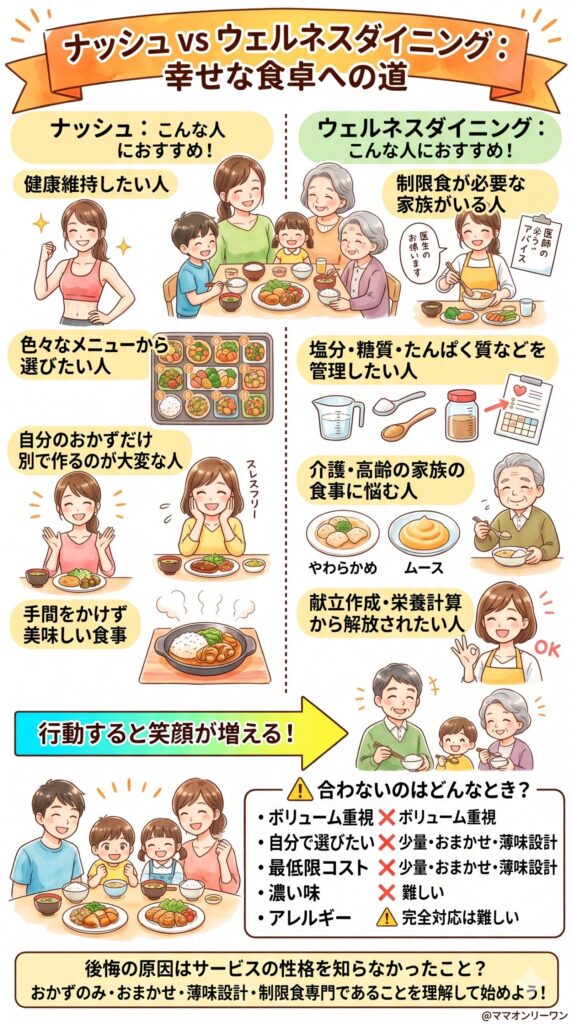 ウェルネスダイニングが本当に合う人・合わない人｜制限食が必要な家族がいるなら読んでほしい