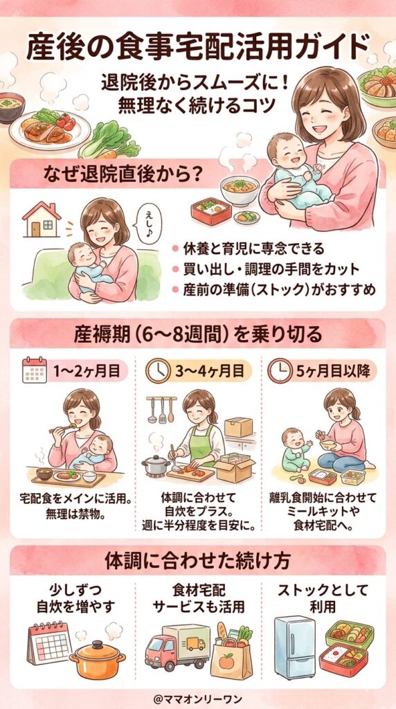 産後の宅配食、いつから・どのくらいの期間使う?