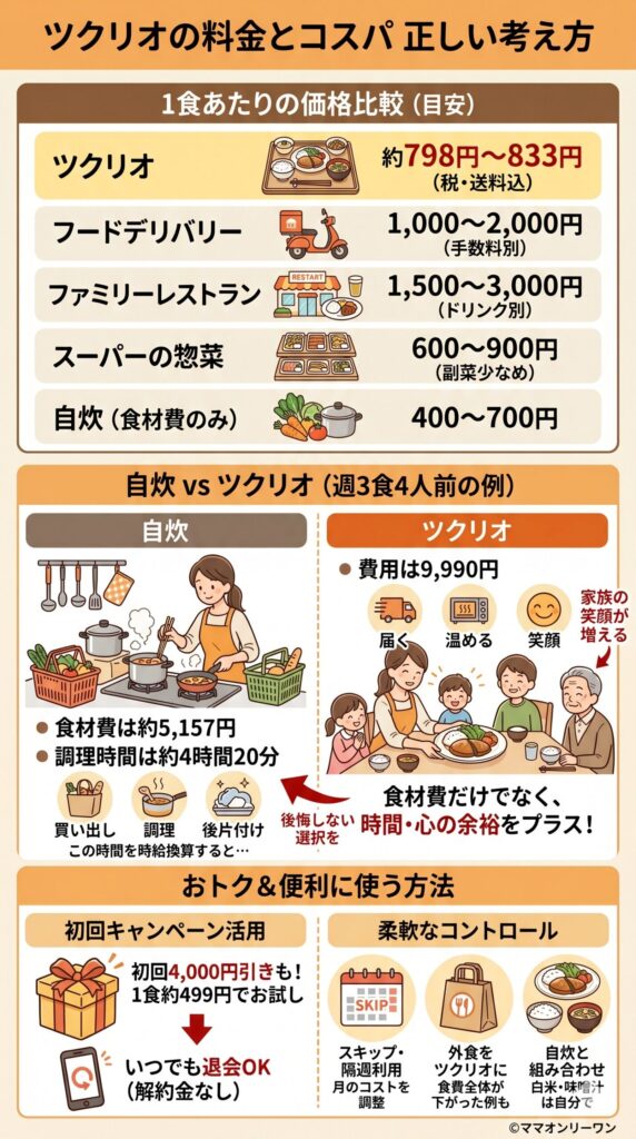 ツクリオの料金とコスパの正しい考え方