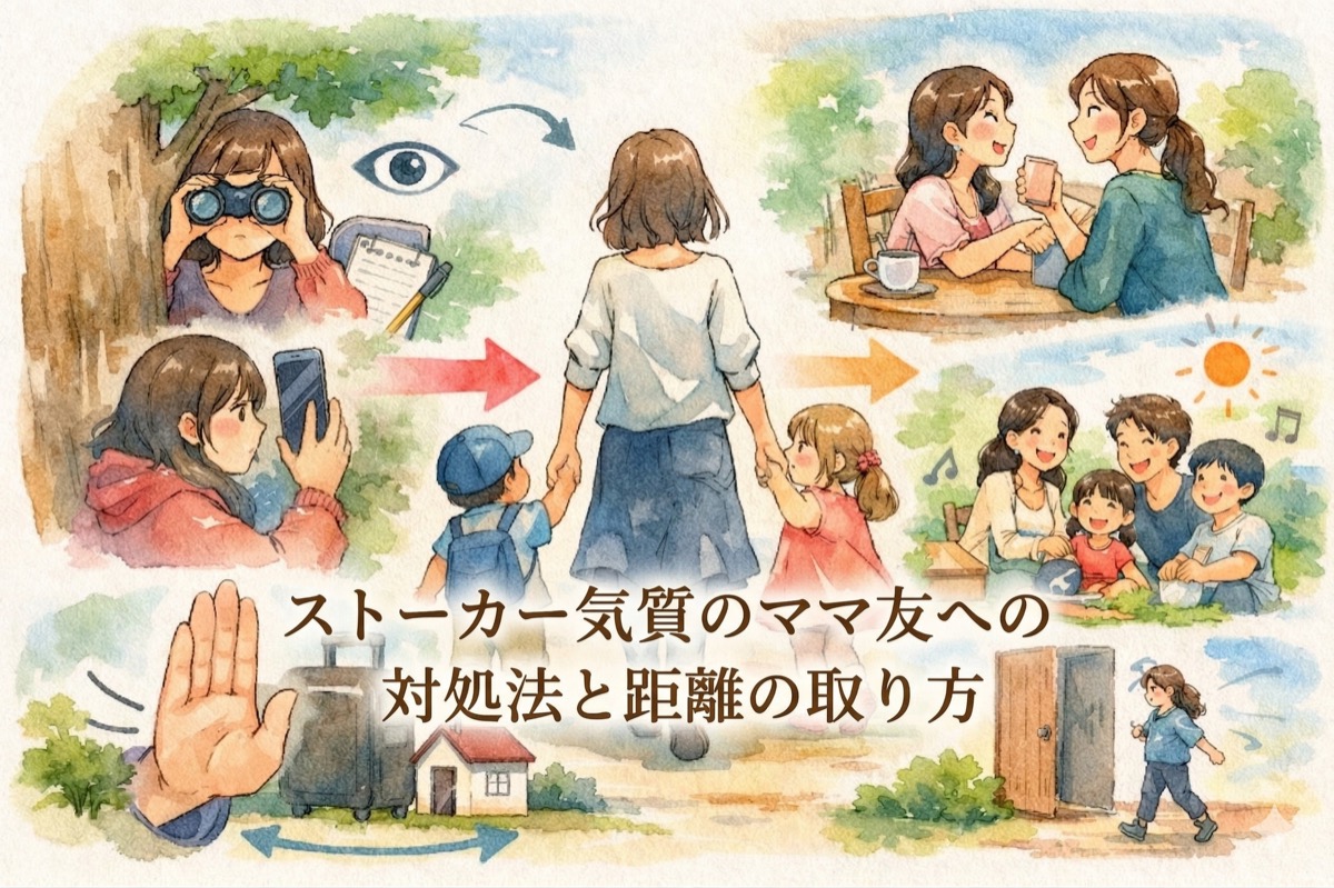 ストーカー気質のママ友への対処法と距離の取り方｜執着・監視・つきまといを穏やかに断ち切る方法