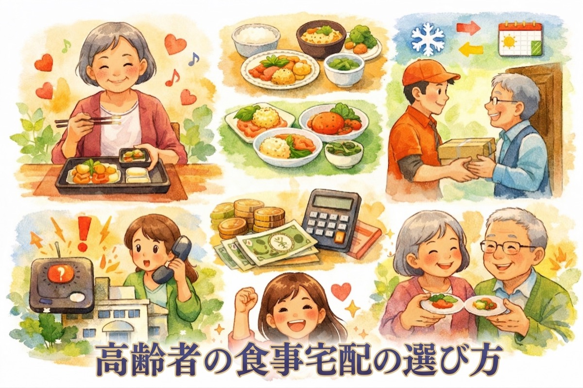 一人暮らし高齢者の食事宅配の選び方｜費用を抑えて栄養と見守りを両立するサービス比較