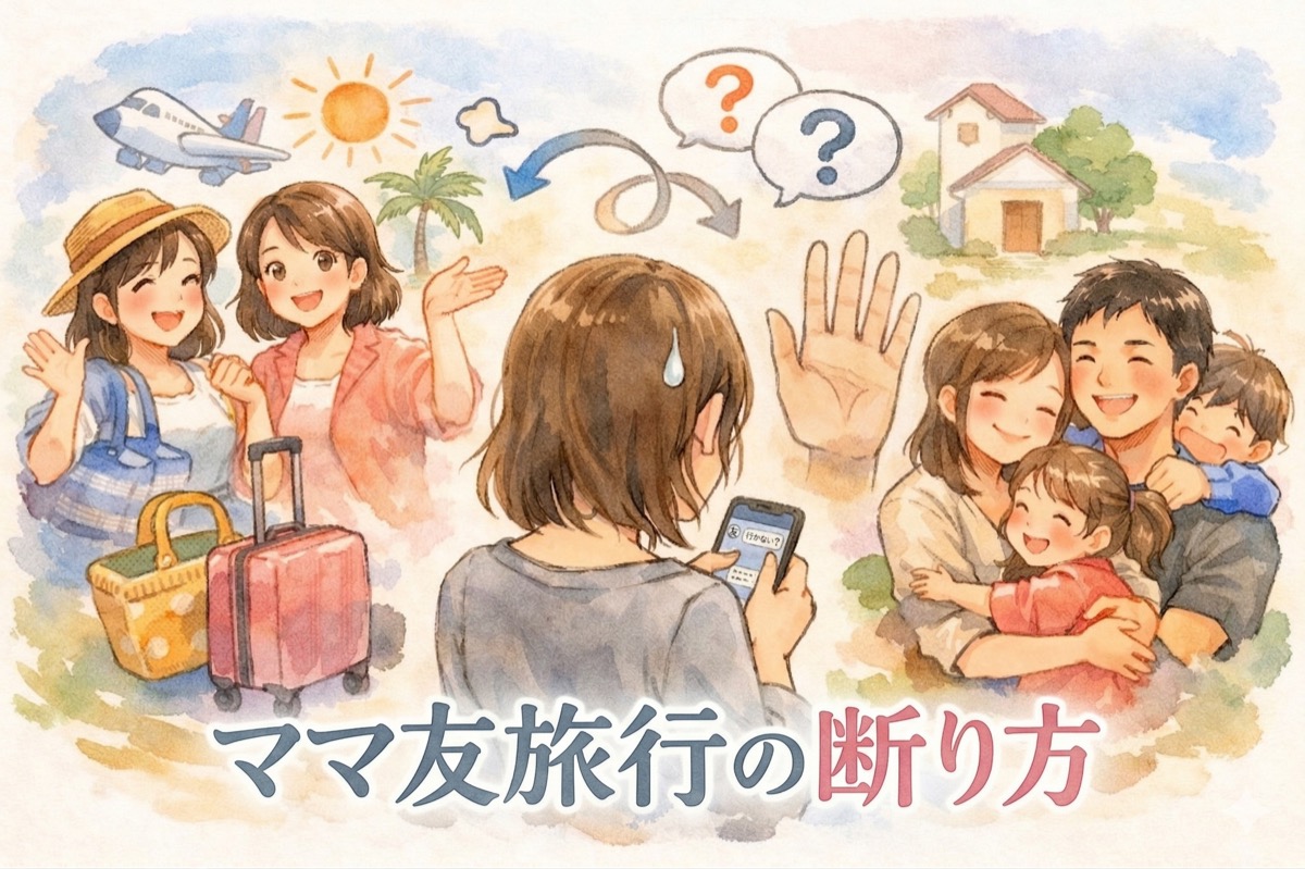 ママ友旅行の断り方｜角を立てずに断るLINE例文・しつこい誘いへの対処法まとめ