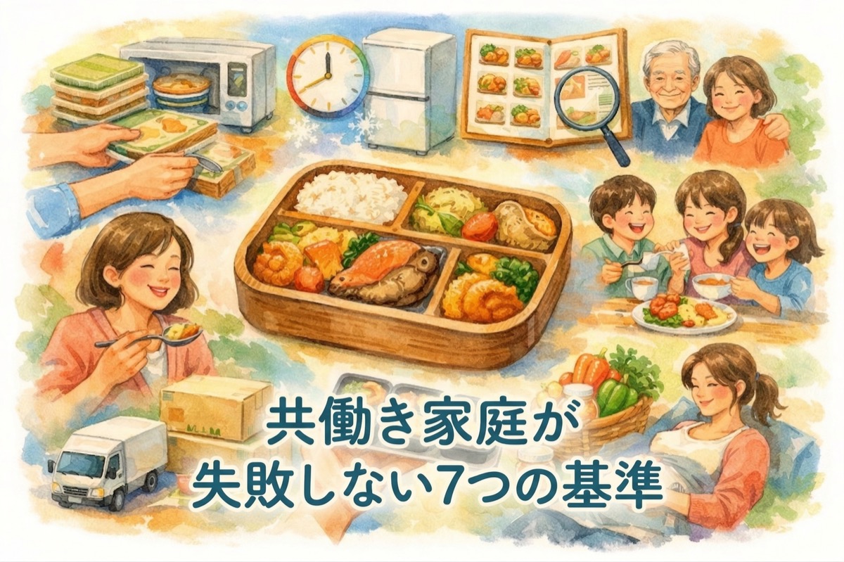 宅食サブスクの選び方｜共働き家庭が失敗しない7つの基準と毎日続けやすいサービスの見直しポイント
