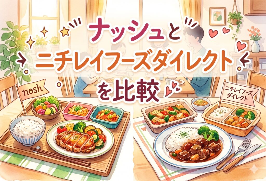 ナッシュとニチレイフーズダイレクトを比較｜味・料金・解約まで素直に調べた結果と後悔しない選び方