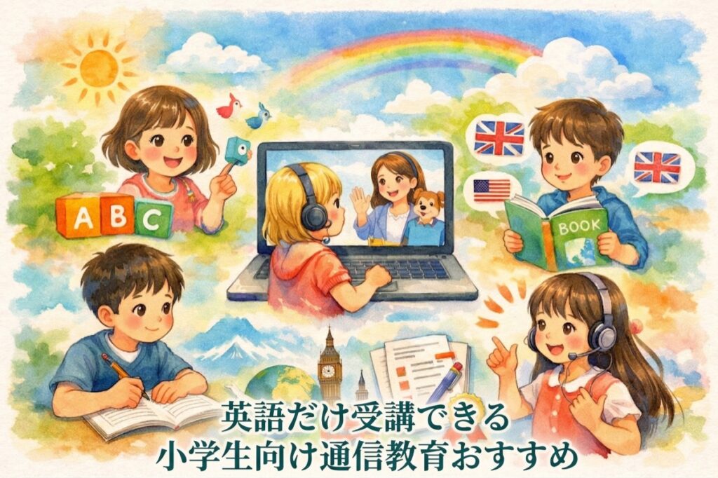 英語だけ受講できる小学生向け通信教育おすすめ9選！費用・効果・続けやすさを徹底比較
