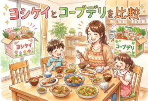 ヨシケイとコープデリを比較｜子育て中に後悔しないための料金・味・離乳食サポートの差