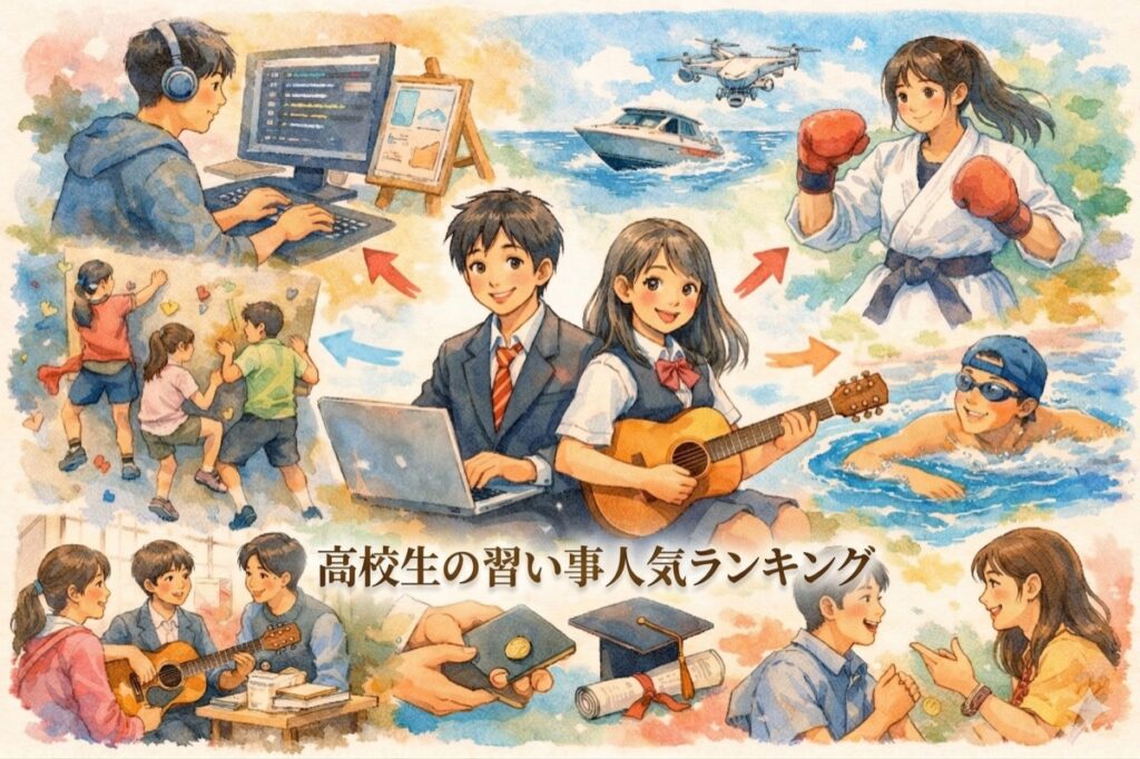 高校生の習い事人気ランキングTOP10｜費用・特徴・選び方を徹底比較