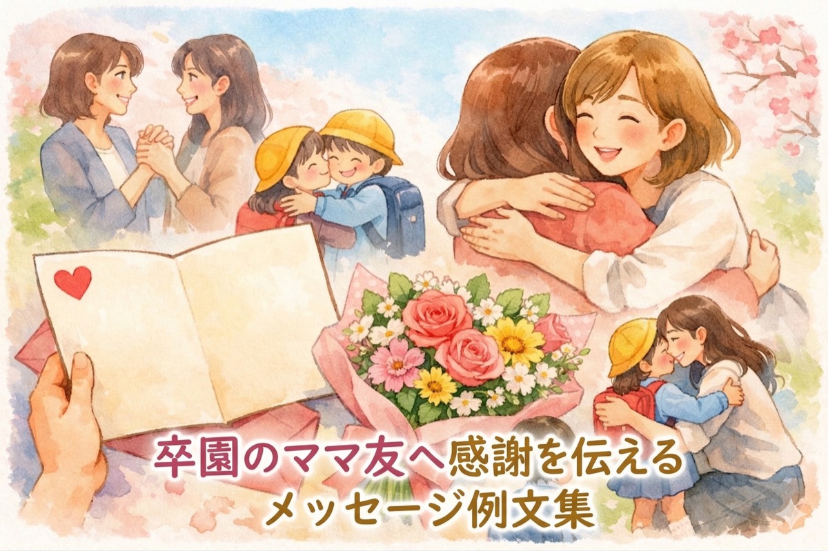 卒園のママ友へ感謝を伝えるメッセージ例文集｜関係別・送り方別にそのまま使えるひと言まとめ
