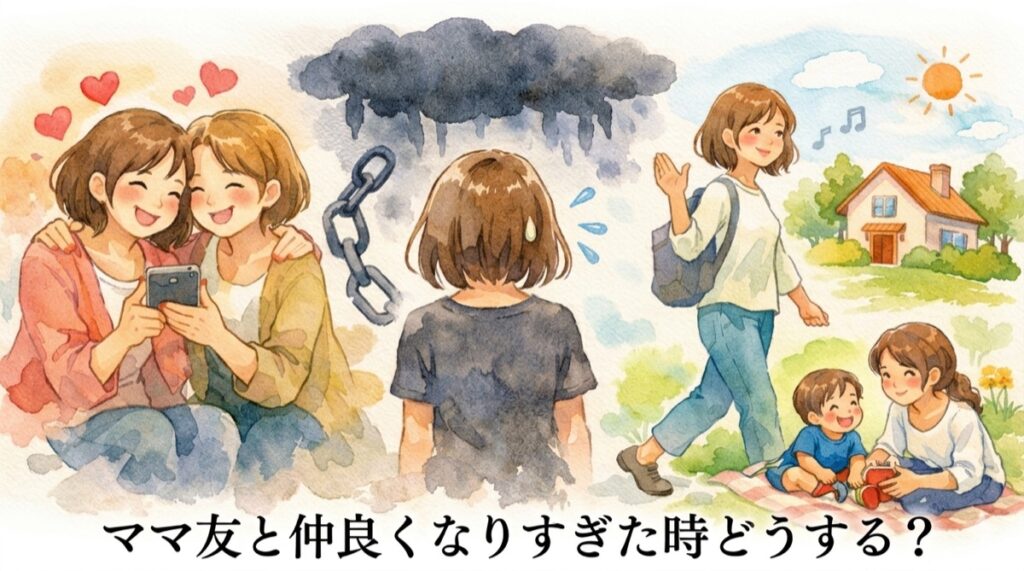ママ友と仲良くなりすぎた時どうする？息苦しい関係を自然にゆるめる距離感の戻し方