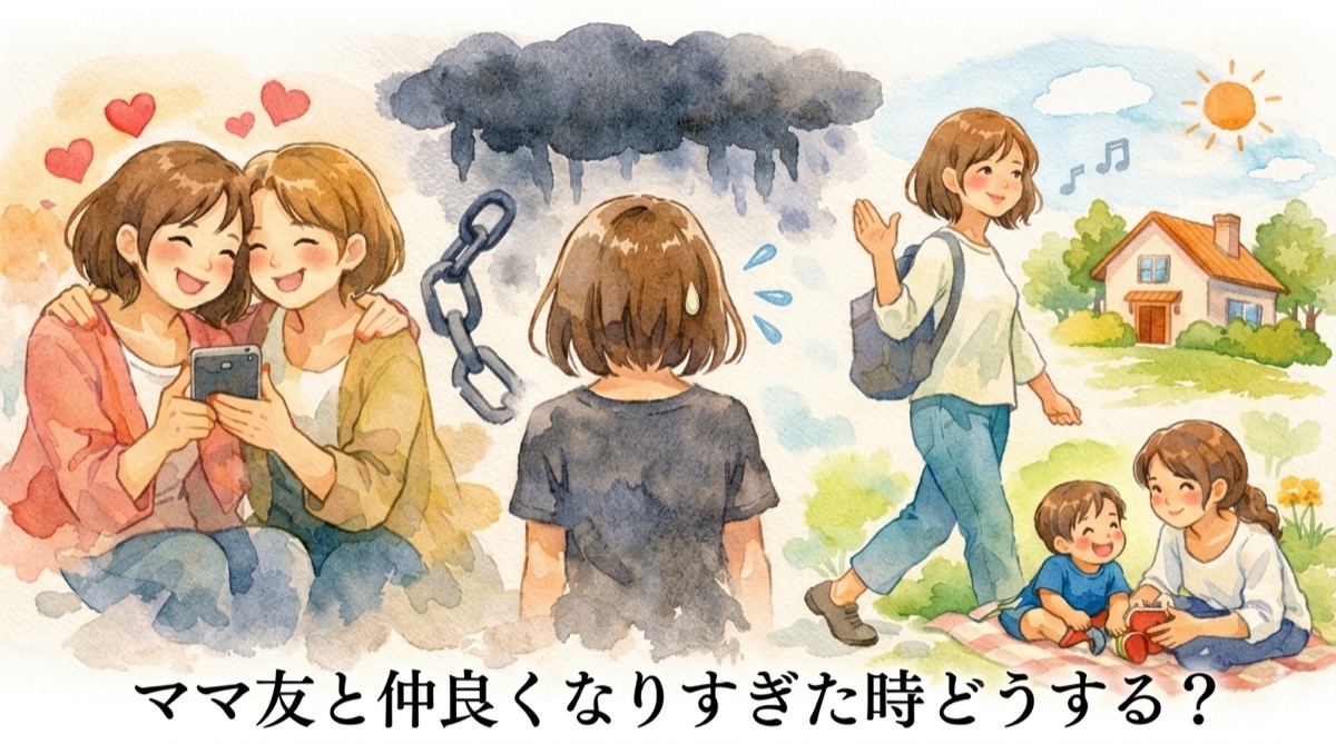 ママ友と仲良くなりすぎた時どうする？息苦しい関係を自然にゆるめる距離感の戻し方