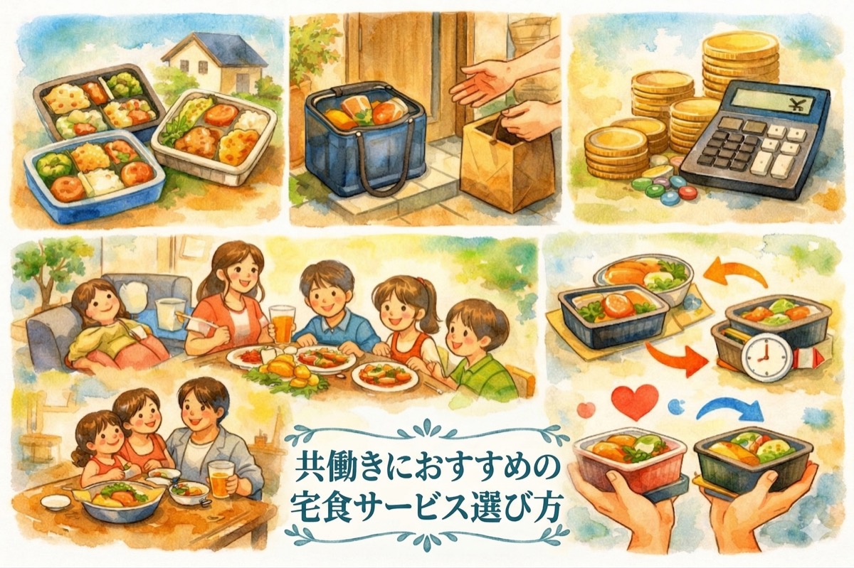 共働きにおすすめの宅食サービス選び方｜家事負担を減らして続けやすい夕食宅配を置き配・栄養・費用で比較