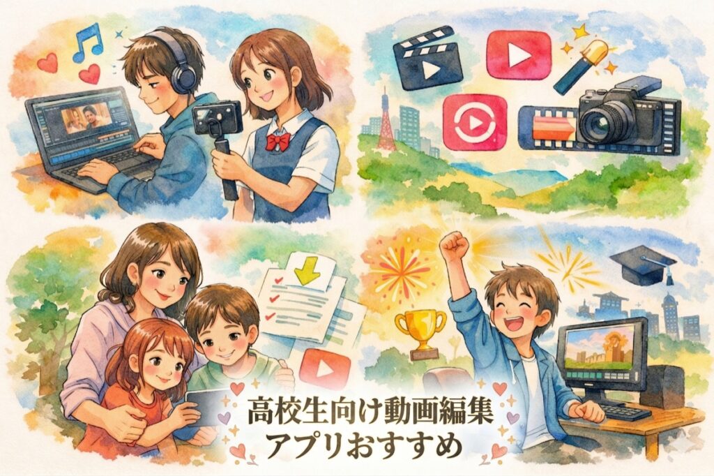 高校生向け動画編集アプリおすすめ10選！無料で使いやすいスマホソフトを比較