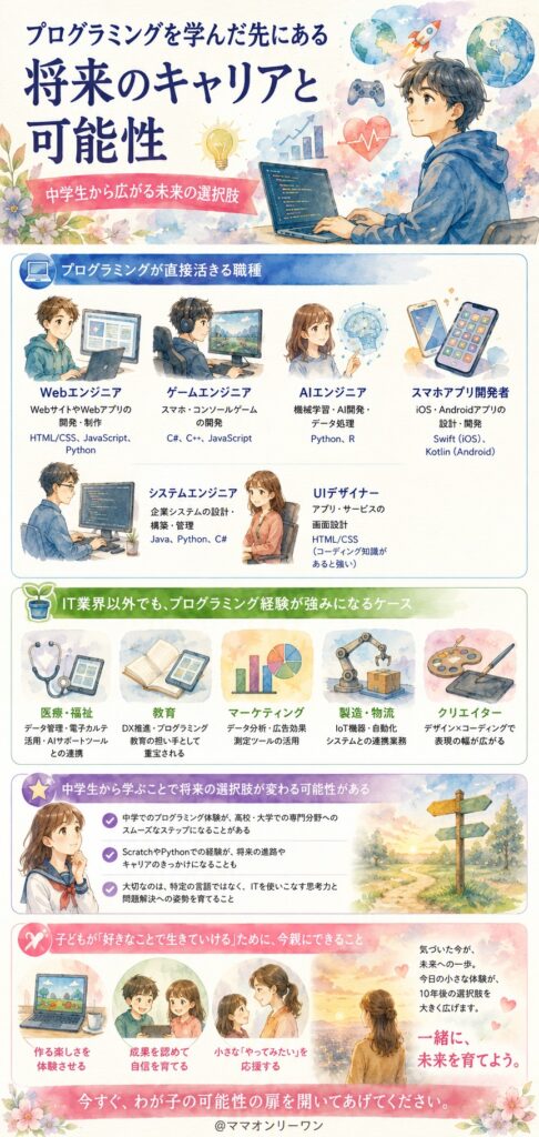 プログラミングを学んだ先にある将来のキャリアと可能性