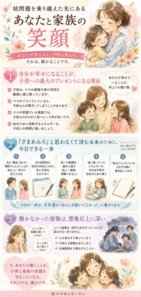 姑問題を乗り越えた先にある、あなたと家族の笑顔