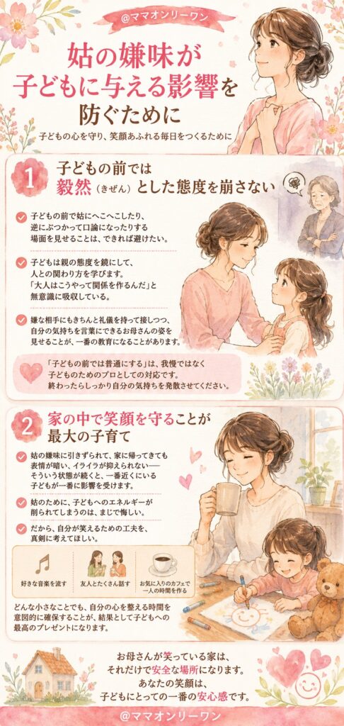 姑の嫌味が子どもに与える影響を防ぐために