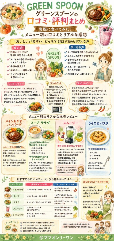 GREEN SPOON(グリーンスプーン) 実際に食べてみた!メニュー別の口コミとリアルな感想