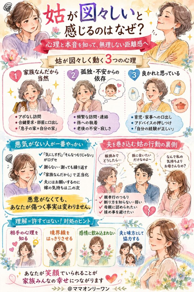 図々しい姑の心理・性格・本音を正直に解説