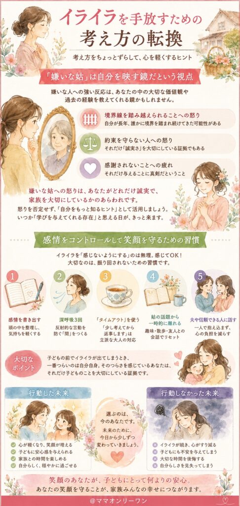 イライラを手放すための考え方の転換