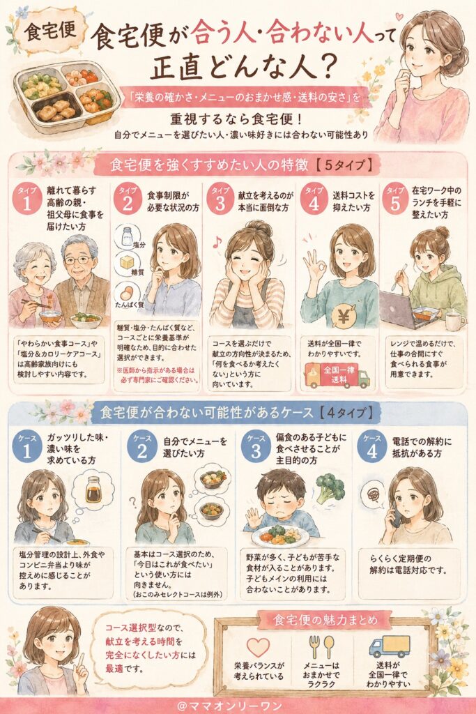食宅便とナッシュ 食宅便が合う人・合わない人って正直どんな人？