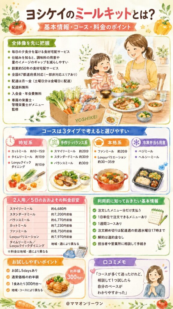 ヨシケイのミールキットとはどんなサービスか