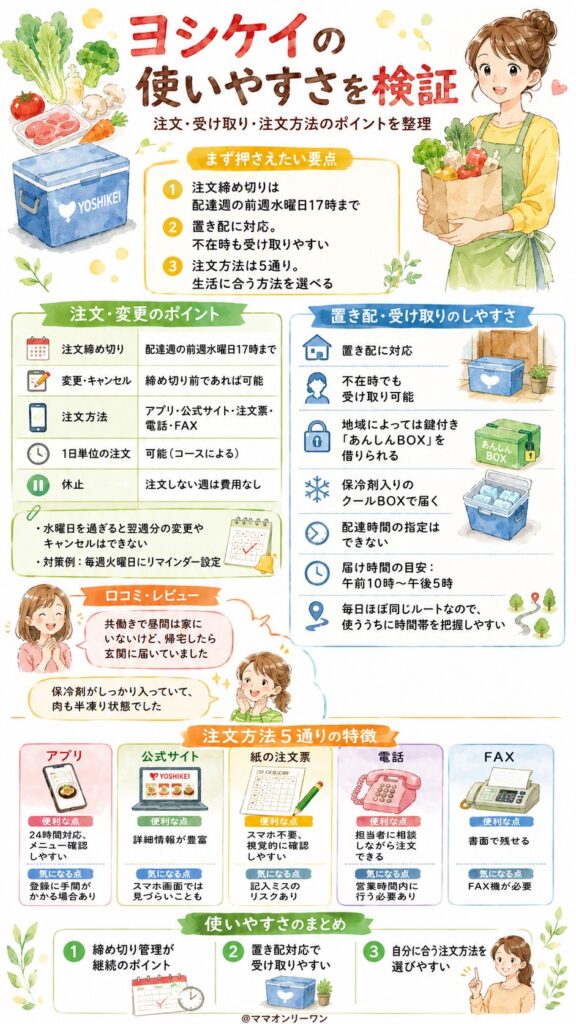 ヨシケイ 使いやすさを検証する