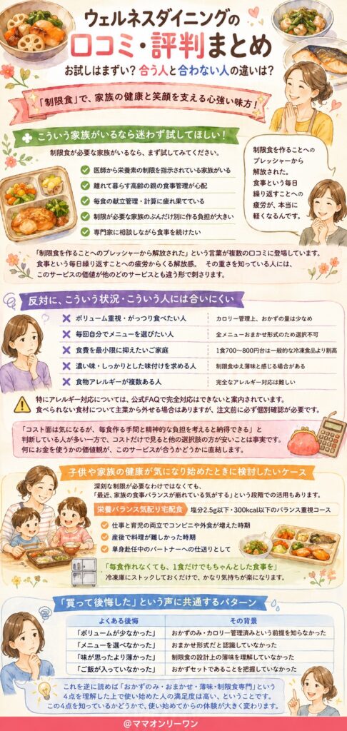ウェルネスダイニングが本当に合う人・合わない人