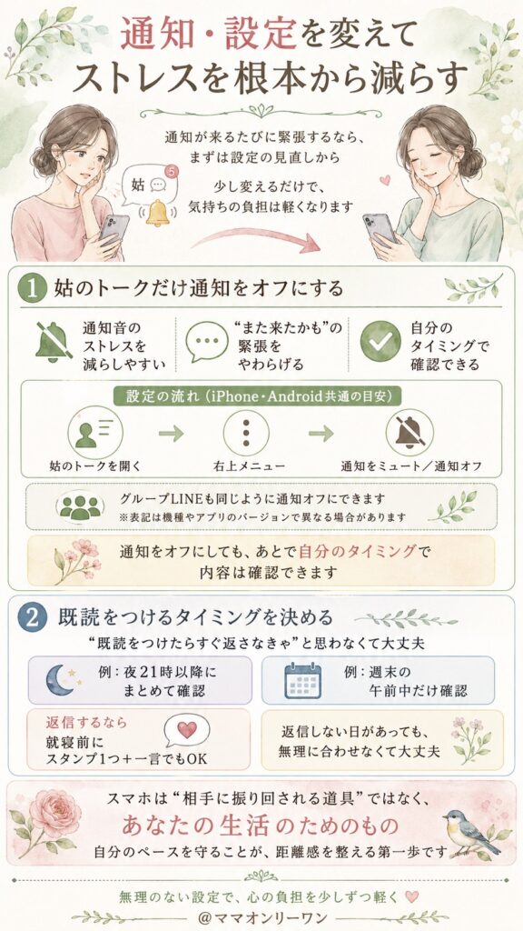 通知・設定を変えてストレスを根本から減らす