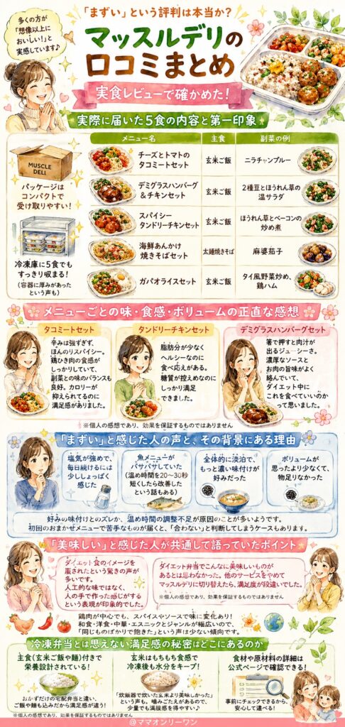 マッスルデリ 「まずい」という評判は本当か?実食レビューで確かめた