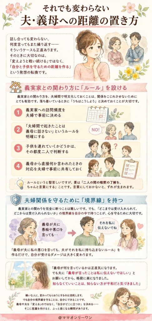 それでも変わらない夫・義母への距離の置き方