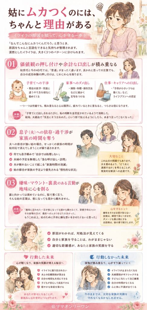 姑にムカつくのには、ちゃんと理由がある