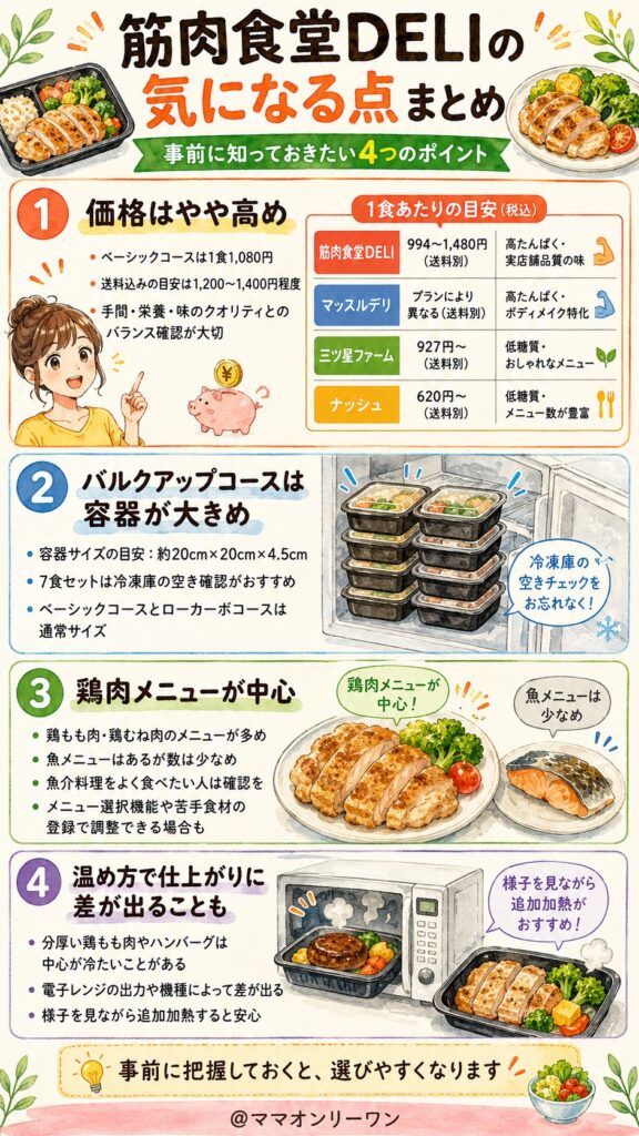 筋肉食堂DELI デメリットも正直に書く。事前に知っておけば後悔しない